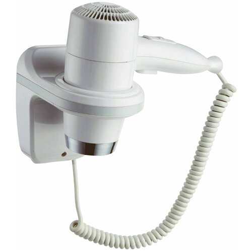 Фен для волос настенный KSITEX F-1800 W 1800 Вт пластикметалл 2 скорости белый 751800₽