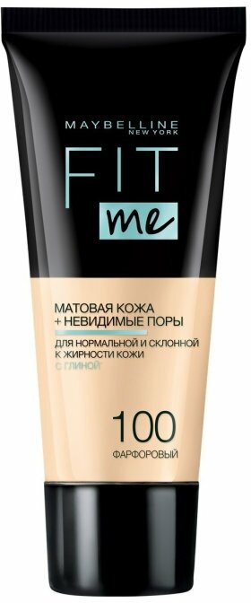 Мейбелин / Maybelline - Тональный крем Fitme тон 100 Фарфоровый 30 мл