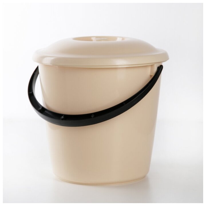 фото Ведро с крышкой, 10 л, цвет микс