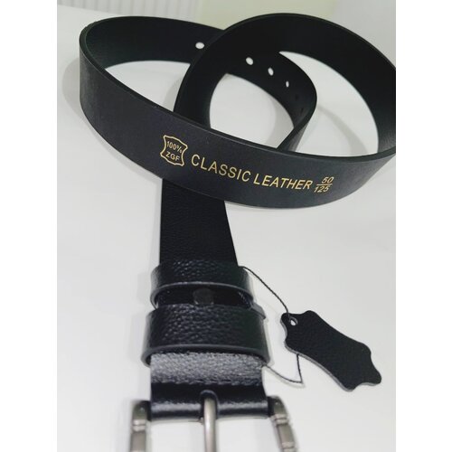 фото Ремень мужской из натуральной кожи с классической пряжкой 100-125см. globaldi