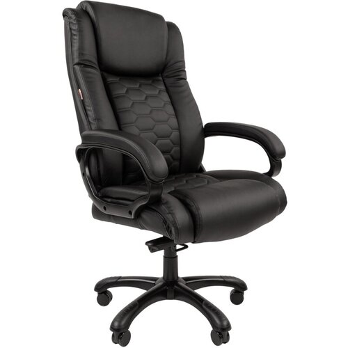 Компьютерное кресло EasyChair 641 TC для руководителя, обивка: искусственная кожа, цвет: черный/черный