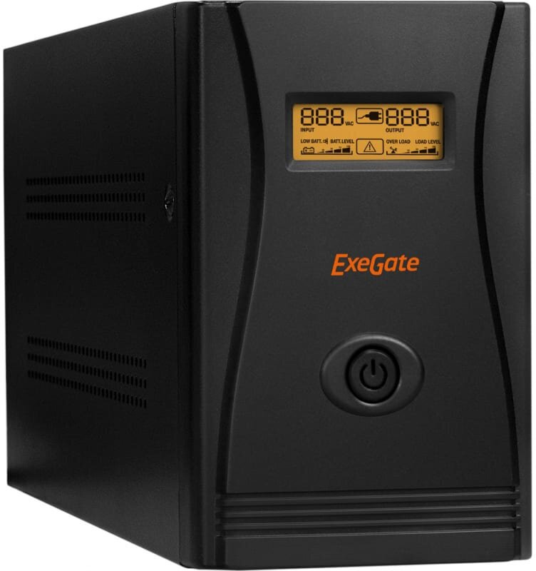 Блок бесперебойного питания ExeGate SpecialPro Smart LLB-1000. LCD. AVR. C13. RJ. USB 1000VA/650W, LCD, AVR, 6*IEC-C13, RJ45/11