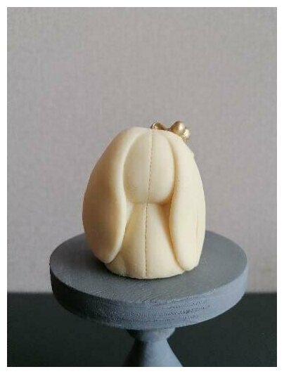 Шоколад белый бельгийский Зайка Мия, подарок ручной работы, фигурка на торт 68 гр - фотография № 4