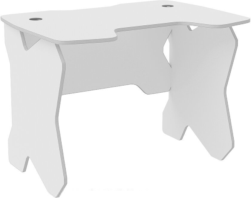 Стол компьютерный игровой геймерский Sky с подставками для системного блока и телефона, белый белый - фотография № 8