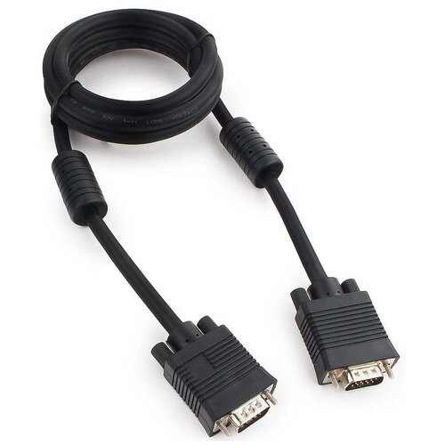 кабель gembird vga vga cc ppvga 1 8 м 1 шт белый VGA кабель Cablexpert CC-PPVGA-6B 1.8m