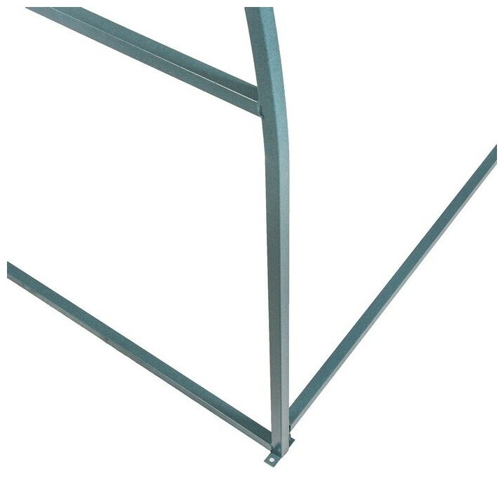 Каркас теплицы, 8 × 3 × 2 м, шаг 1 м, профиль 20 × 20 мм, толщина металла 1 мм, без поликарбоната, половинчатые арки - фотография № 6