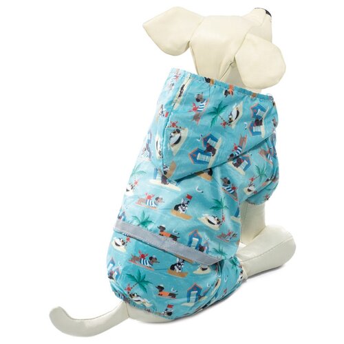 фото Одежда для собак triol костюм-дождевик мореплаватели со светоотражающей лентой, xs, размер 20см (0.08 кг) (2 штуки)