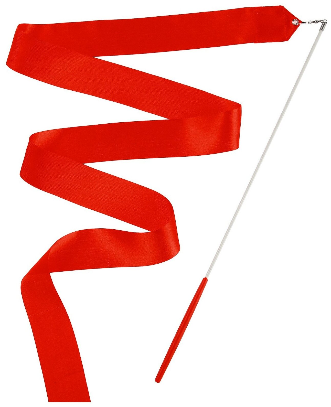 Лента Grace Dance, гимнастическая, с палочкой, длина 6 м, цвет красный