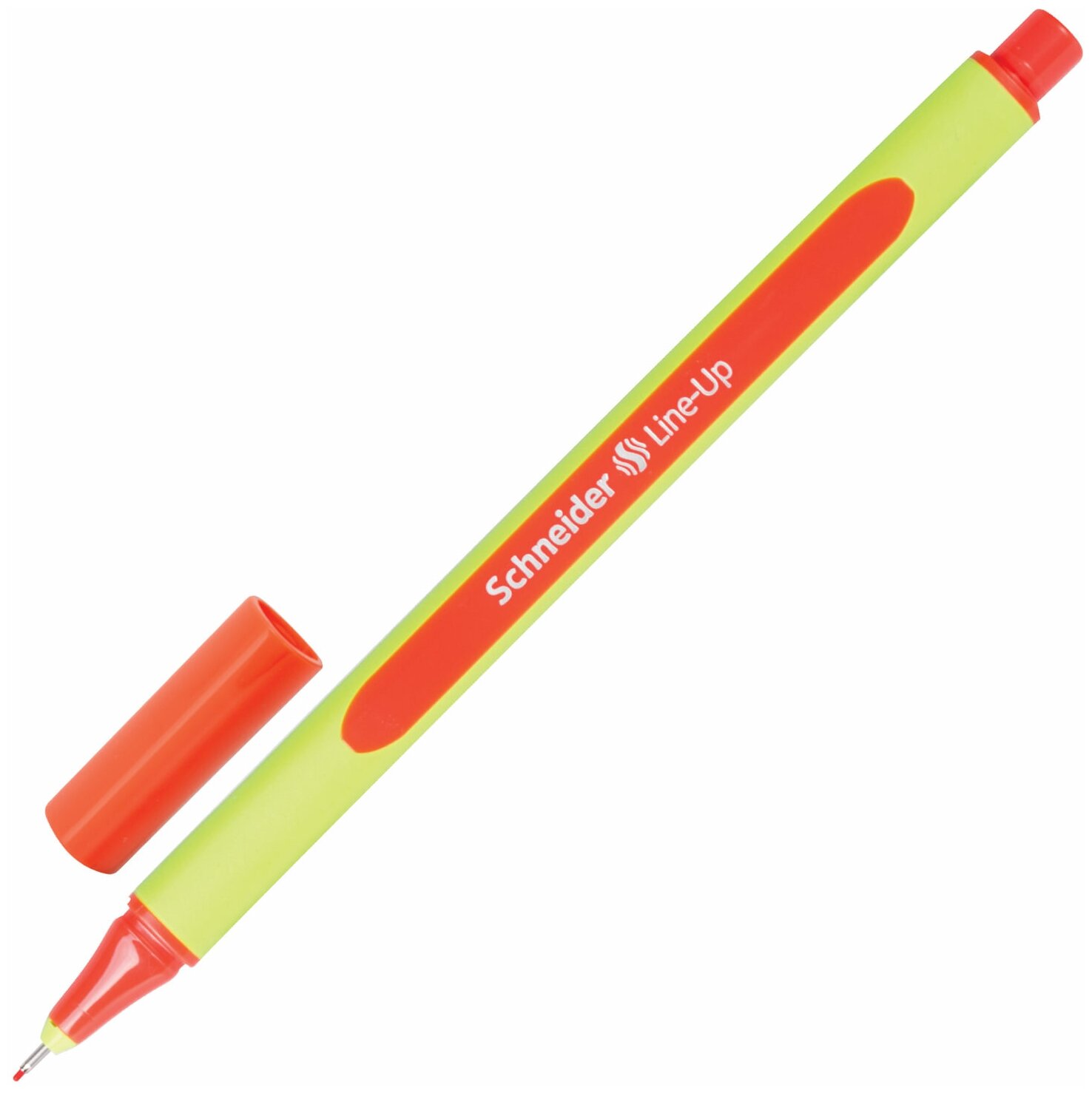 Ручка капиллярная (линер) SCHNEIDER (Германия) "Line-Up", оранжевая, трехгранная, линия письма 0,4 мм, 191006