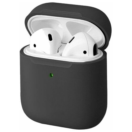 фото Силиконовый чехол uniq lino liquid silicone case для airpods 2 (wireless) серый