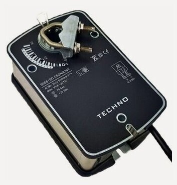 Изображение товара TECHNO SC-05DN230V электропривод воздушной заслонки с пружиной 5Nm, ON-OFF, 230AC 210500