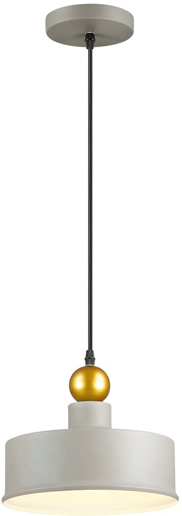 Светильник подвесной Odeon Light Bolli 4089/1, E27, 40Вт, кол-во ламп:1шт, Серый