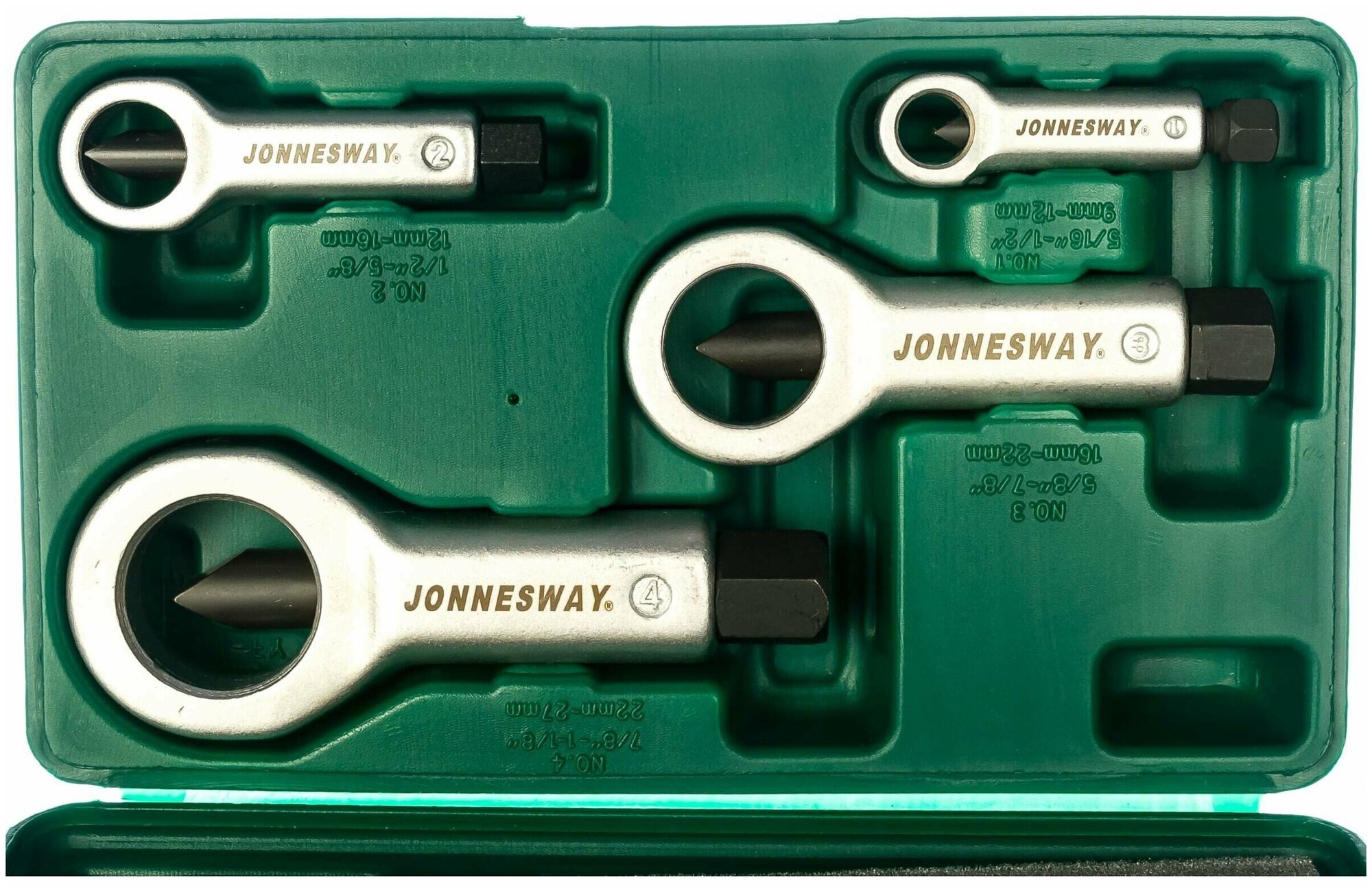 JONNESWAY AG010109A Гайколомы в наборе диапазон 9-27 мм 4 предмета