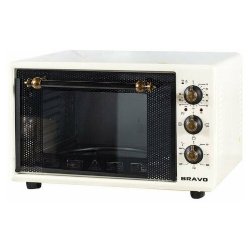 Электропечь Bravo FO-36BR 36 литров бежевая ручки ретро 667100₽