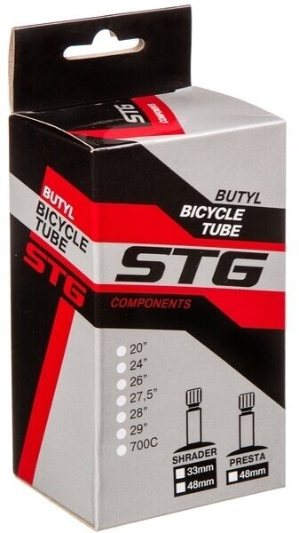 Камера велосипедная STG, бутил,700СХ28/35с велониппель 48мм (упак: коробка)