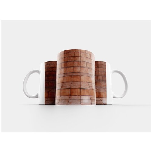 фото Кружка "шаги, керамические плитки, браун" 320 мл lotsprints