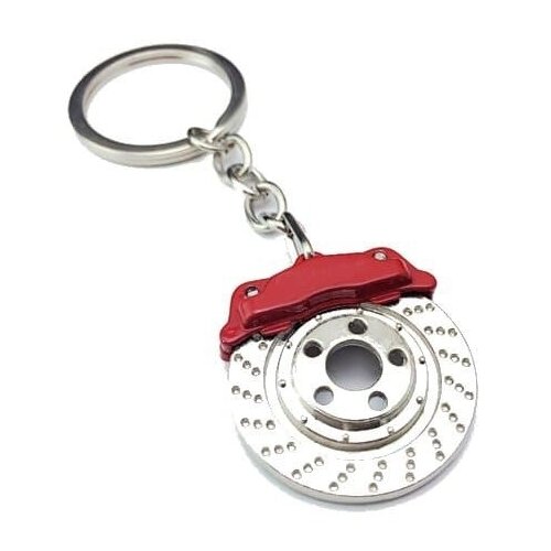 Брелок brembo для ключей тормозной диск, красный