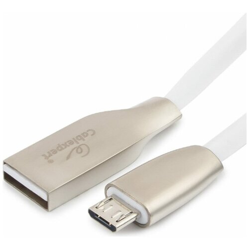 Аксессуар Gembird Cablexpert USB AM/microBM 1m White CC-G-mUSB01W-1M