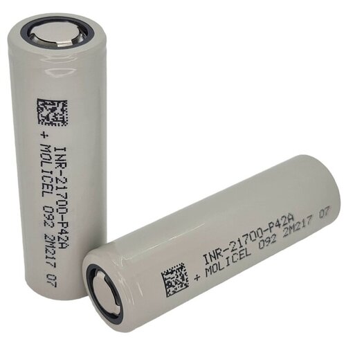 Аккумулятор 21700 P42 A Li-ion Molicel 4200 mAh 45A морозостойкий большая емкость большая мощность