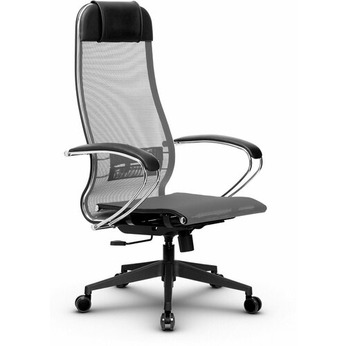Компьютерное кресло МЕТТА-4(MPRU)/подл.131/осн.002 серый/серый