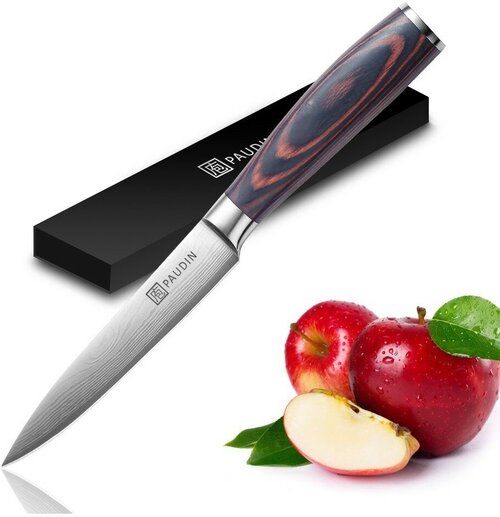 PAUDIN Pro Нож кухонный профессиональный для овощей и фруктов 12 см