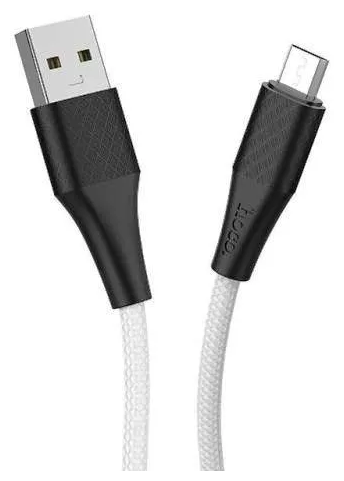 Кабель HOCO X32 USB (m)-microUSB (m) 1.0м 2.0A силикон белый