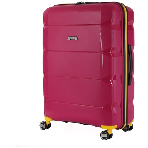 Чемодан FABRETTI, 68 л, размер M, розовый чемодан fabretti 73 л размер m черный