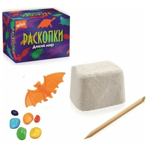 Мини набор для проведения раскопок Дикий мир dig-41