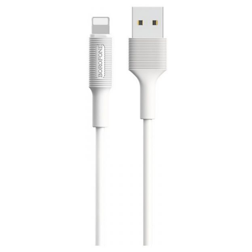 Кабель Borofone BX1 EzSync USB - Lightning, 1 м, 1 шт., белый