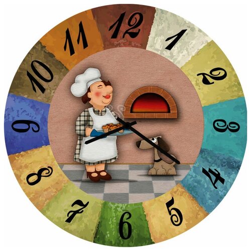 фото Svs настенные часы svs 3002677 повар и печь