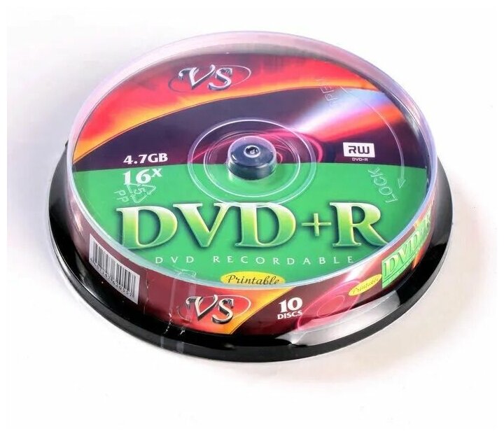 Диски VS DVD+R 47 GB 16x CB/10 Ink Print