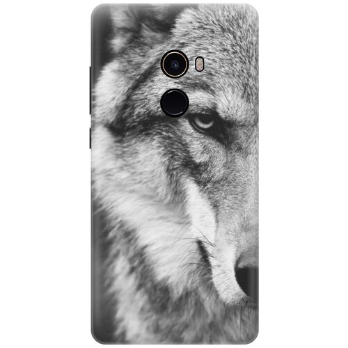 фото Силиконовый чехол на xiaomi mi mix 2 / сяоми ми микс 2 с принтом "спокойный волк" gosso