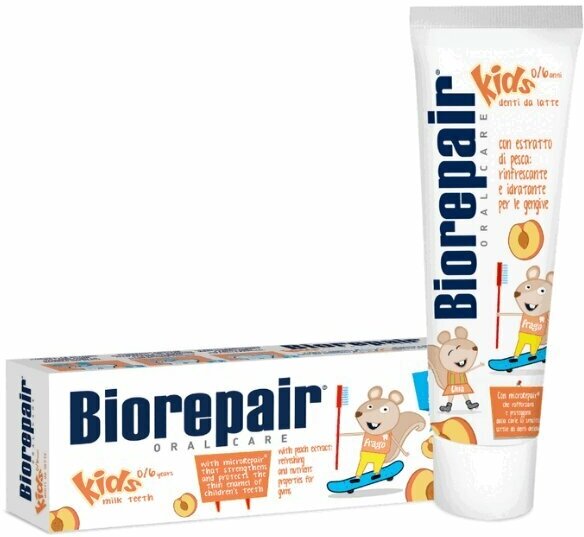 Зубная паста Biorepair kids 50 мл для детей с экстрактом персика