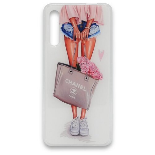 фото Чехол силиконовый girl style для huawei honor 9x flowers ycase