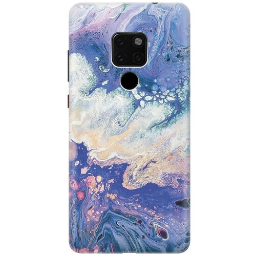 фото Gosso ультратонкий силиконовый чехол-накладка для huawei mate 20 с принтом "фиолетовый мрамор"