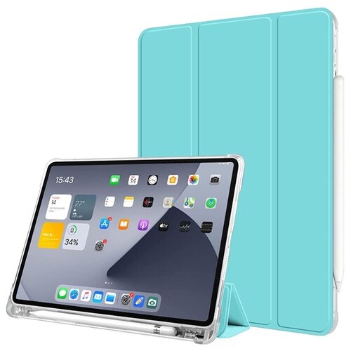 фото Чехол книжка для apple ipad pro 11 (2020) бирюзовый shockproof case