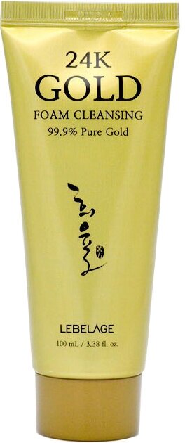 Пенка для лица очищающая с 24К золотом Lebelage Heeyul 24K Gold Foam Cleansing, 100 мл