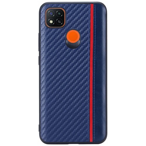 фото Накладка g-case carbon для xiaomi redmi 9c, темно-синяя