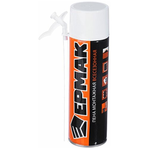 Пена монтажная ермак 650мл всесезонная 330гр 297₽