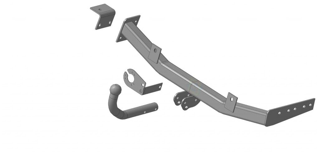 Фаркоп Лада Калина Кросс 2016- Лада Калина универсал 2016- крепление шара на двух болтах
