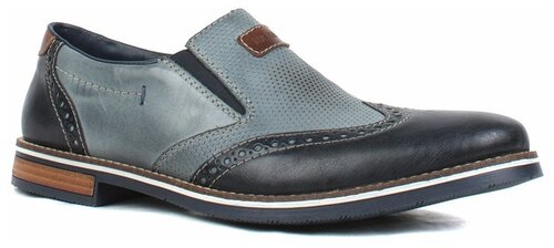 Туфли Rieker, размер 45, синий, серый