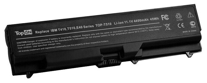 Аккумулятор для ноутбука Lenovo ThinkPad L410 E40 Edge 14 15 Series 11.1V 4400mAh 49Wh p/n: 42T4235