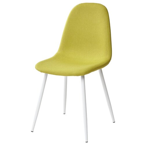 фото Стул cassiopeia (4 штуки) / салатовый, ткань, белый металлический каркас / м-сити для кухни, для гостиной / g064-14 / m-city m city