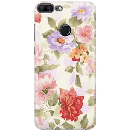 фото Gosso ультратонкий силиконовый чехол-накладка для honor 9 lite с принтом "нежные цветы"