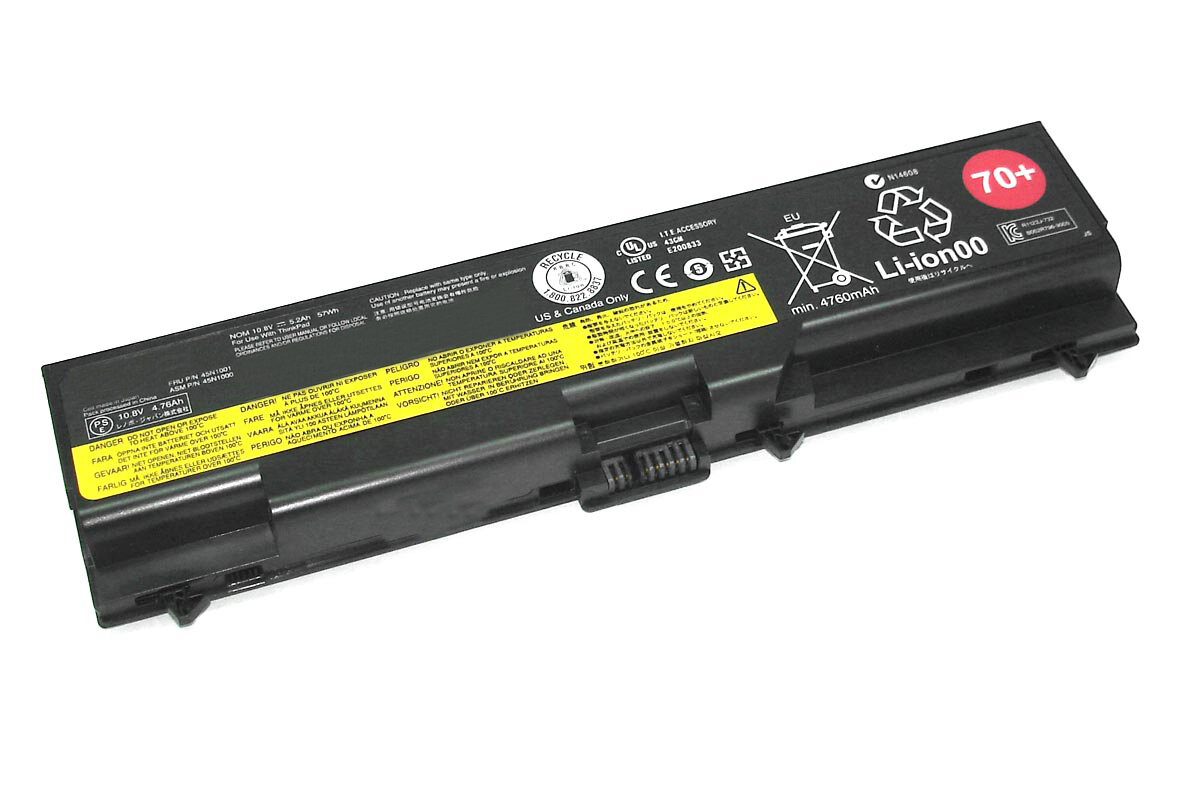 Аккумулятор для ноутбука Lenovo ThinkPad L430, L530, T430, T530, 11.1V, 48Wh, код mb013446