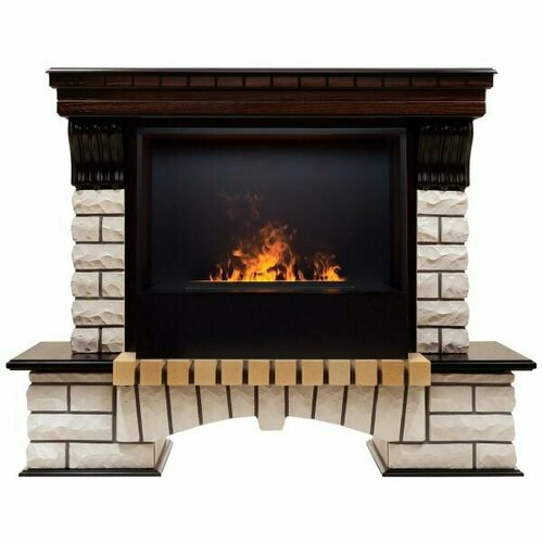 Электрокамин RealFlame Country 26 AO с очагом 3D Cassette 630 Black Panel