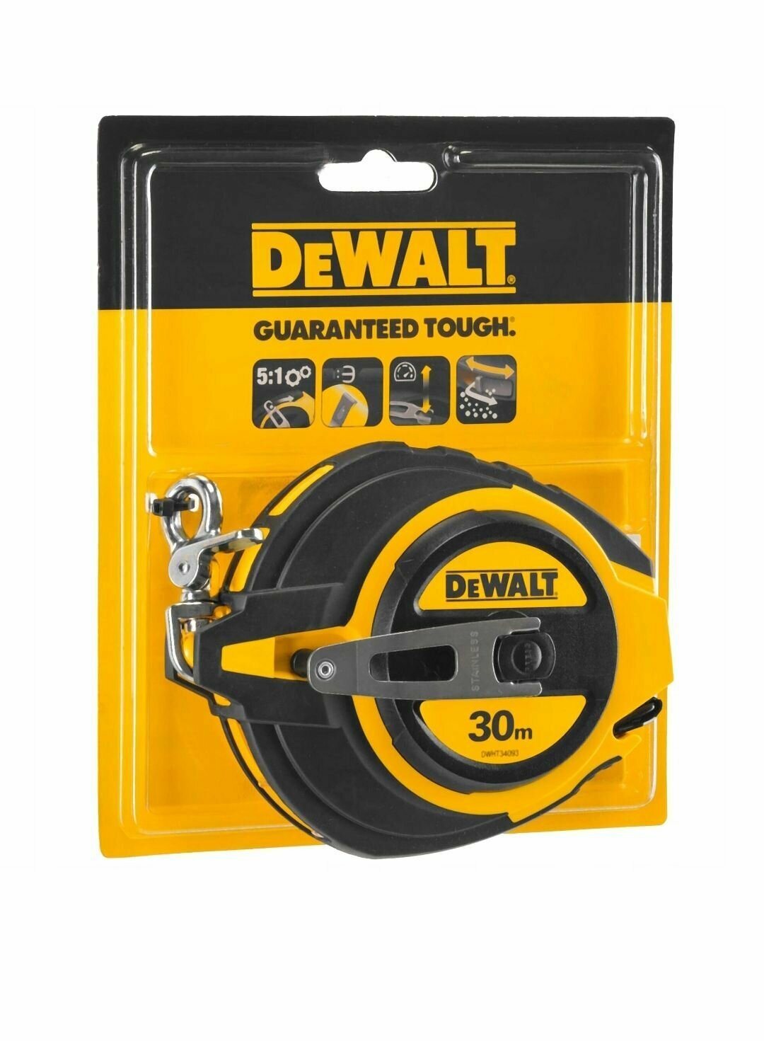 Длинная рулетка DEWALT со стальной лентой 30 м. - фото №2