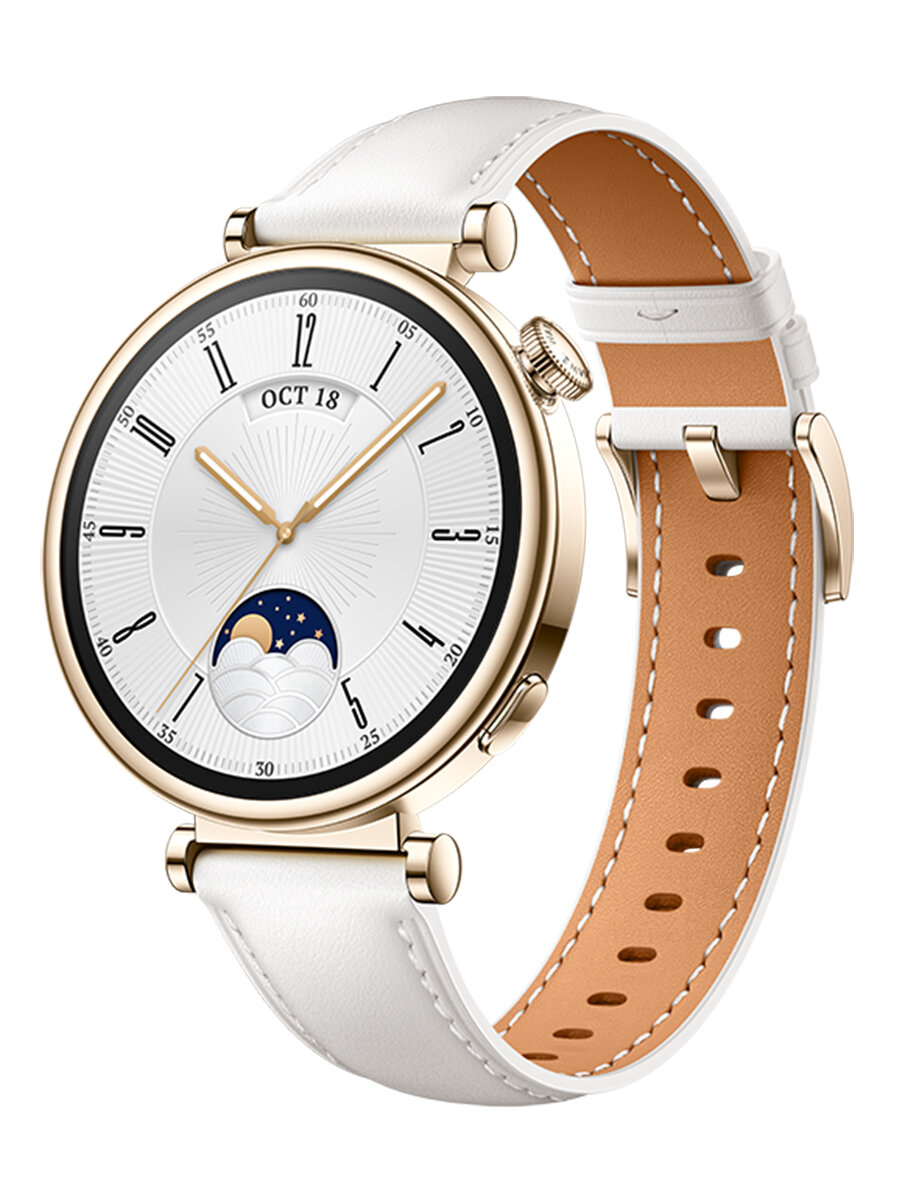 Смарт-часы HUAWEI WATCH GT4 ARA-B19 white leather