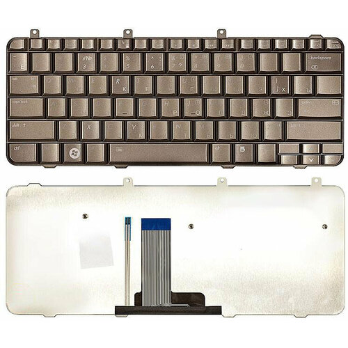 Клавиатура для ноутбука HP Pavilion DV3-1000 DV3z-1000 бронза с подсветкой клавиатура для ноутбука hp pavilion dv3 2220 черная с подсветкой