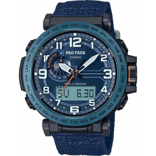 фото Наручные часы casio pro trek prg-601yb-2, синий, черный